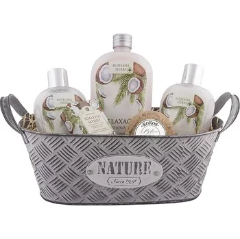 Kosmetická sada BOHEMIA GIFTS Dárkový plechový box - Kokos