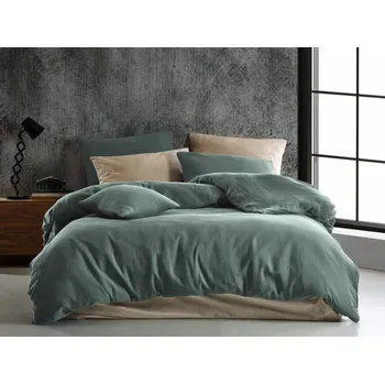 Povlak na dekorativní polštářek Povlak na polštářek mušelínový Stanex tmavě zelený (LS417), 40 x 40, Zip