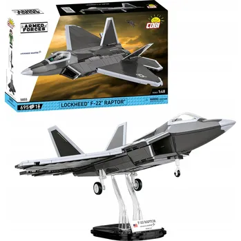 Stavebnice COBI Stavebnice COBI 5855 Stíhačka Lockheed F-22 Raptor 695 dílů