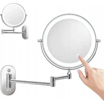 Zrcadlo LED Kosmetické zrcátko na zeď s 5x zvětšením pro líčení