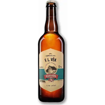 Pivo RAMPUŠÁK 15 F.L.VĚK světlé silné pivo 0,75 sklo 6,1%