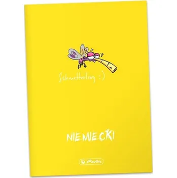 Sešit Sešit na němčinu A5, linkovaný, předmětový Herlitz ECO, 60 listů