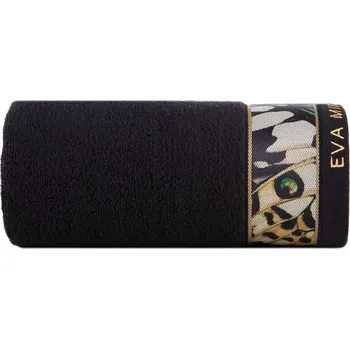 Ručník EVA 15 RUČNÍK MALÝ NA RUCE OBLIČEJ 30x50 cm 1 KS ČERNÝ