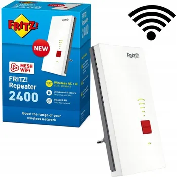 FRITZ!Repeater 2400 Wi-Fi zesilovač 2,4 a 5 GHz, 1733 + 600 Mb/s, Gigabit