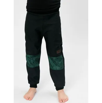 Chlapecké kalhoty Dětské softshellové kalhoty Drexiss s fleecem black into the wild velikost 164