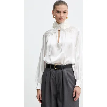 Dámská halenka Hedvábná halenka Luisa Spagnoli 542316 béžová 01X, vel. L