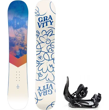 Snowboard Gravity snowboards Snowboard komplet Gravity Mist 24/25 + vázání Croxer MP180 Velikost: 152 cm, Velikost vázání: M/L