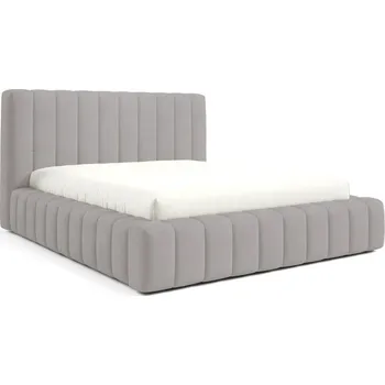 Postel Čalouněná postel GINO 180x200 cm s vysokým čelem Šedá I