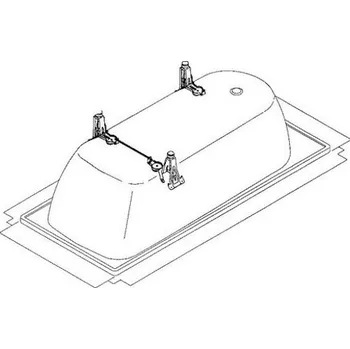 Kaldewei Příslušenství vany Installation 22,5x22,5x18 cm 581670000000