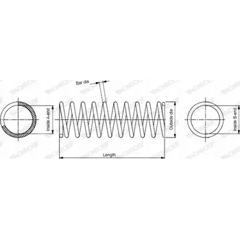 Monroe SP0005 Pružina zavěšení
