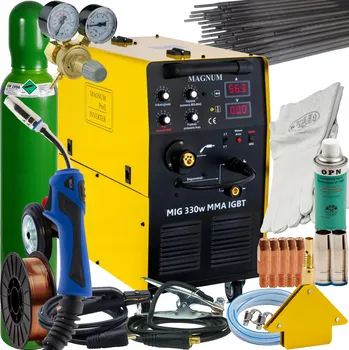 Svářečka Magnum svařovací invertor MIG 330W IGBT 4x4 400V 330A MB25 5m