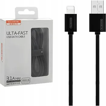 Datový kabel Kabel Somostel USB - Apple Lightning 1,2 m černý