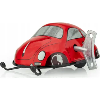 autíčko Červené natahovací autíčko KOVAP kovové, měřítko 1:25
