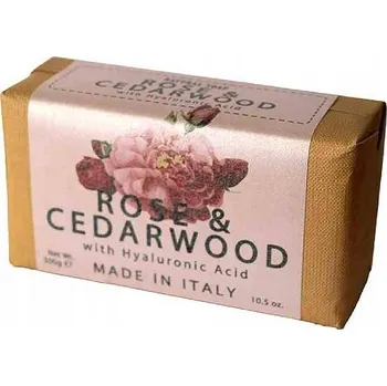 Mýdlo Saponificio Varesino Mýdlo Rose & Cedarwood 300 g - S kyselinou hyaluronovou