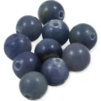 Drahý kámen Korálek modrý křemen 6mm – 10 ks