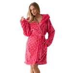 Dámský krátký župan L&L 2550 Amira malina L Červená