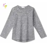 Dívčí tričko dlouhý rukáv Kugo WL0945 šedé