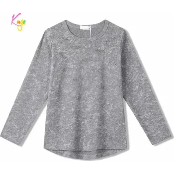 Dívčí tričko dlouhý rukáv Kugo WL0945 šedé