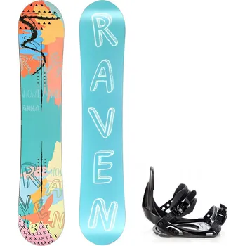 Snowboarding Snowboard komplet Raven Anna + vázání Croxer MP180 Velikost: 146 cm, Velikost vázání: S