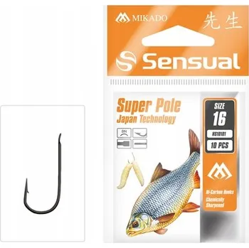 Rybářský háček Háčky na splávky s protihrotem Mikado Sensual 10 ks