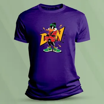 Chlapecké tričko Dětské tričko s potiskem Cool Duck velikost 140 (9-11 let) Purpurová