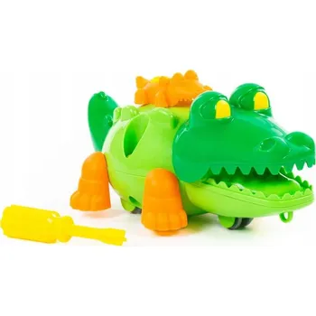 ostatní stavebnice Stavebnice na kroucení KROKODYL 17el Polesie