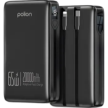 Powerbanka Powerbanka 20000mAh rychlé nabíjení 65W telefon notebook USB-C PD QC POLION