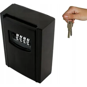 Trezor Skříňka na klíče Aptel černá s mechanickým 4-číselným zámkem