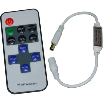 Příslušenství pro LED osvětlení RF Bezdrátový Stmívač DC 12V 6A pro LED Pásky MONO