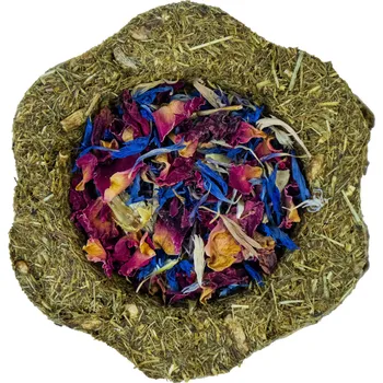 Pro hlodavce LIMARA PLUS LIMARA Bezobilná krmná miska Goody Crunch Růže - Chrpa 50g