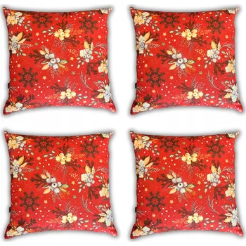 Povlak na dekorativní polštářek Povlak na polštář 40x40 cm Vánoční sada "Jasiek" Bavlna 100% HouseArtLife