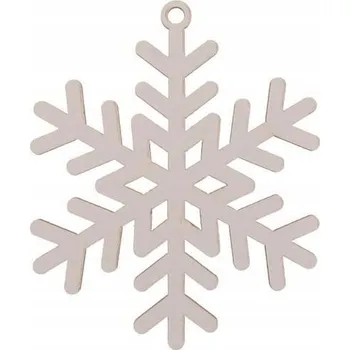 Vánoční dekorace Zdobená sněhová vločka Vánoční Koule 9 cm 3 ks