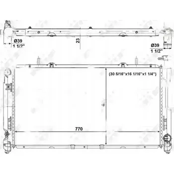 Chladič motoru NRF 56020 Chladič motoru, chlazení motoru