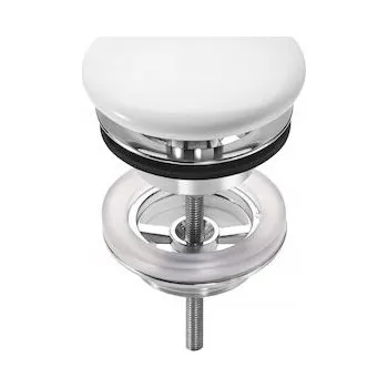 Sifon Zátka bez přepadu automatická kulatý Roca bílá