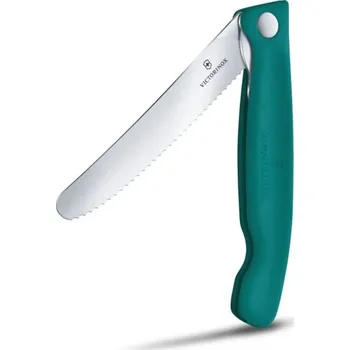Kuchyňský nůž Victorinox SKLÁDACÍ piknikový svačinový nůž Swiss Classic - zelený