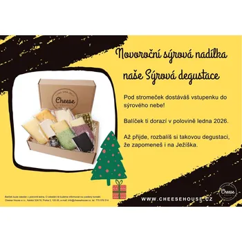 Dárkové balení sýrů Novoroční sýrová nadílka - degustace