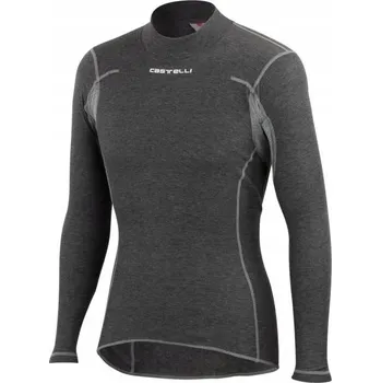 Pánské tričko Termoaktivní triko Castelli Flanders LS pánské šedé S