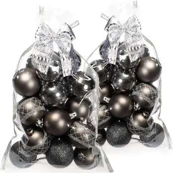 Obraz VÁNOČNÍ BAŇKY ZLATÉ SADA ZLATÁ 40ks 6cm