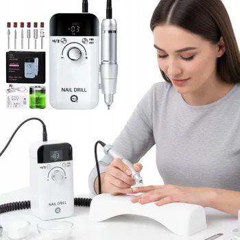 Profesionální Bruska na nehty Sada se 7 frézami pro manikúru a pedikúru