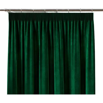 Obraz Hotový závěs na pásce , tmavě zelená, 140x60 samet, VELVET