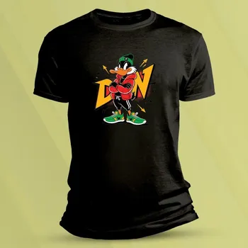 Dětské tričko s potiskem Cool Duck Černá velikost 116 (5-6 let)