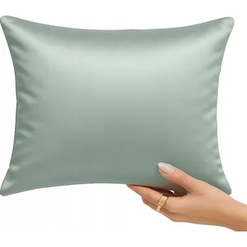 Povlečení POVLEČENÍ NA POLŠTÁŘ 50x60 ŠALVĚJOVÁ ZELENÁ SATÉN 100% BAVLNA MÁTOVÁ