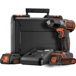 Aku Šroubovák Black+Decker s akumulátorovým napájením 18 V ASD18KB