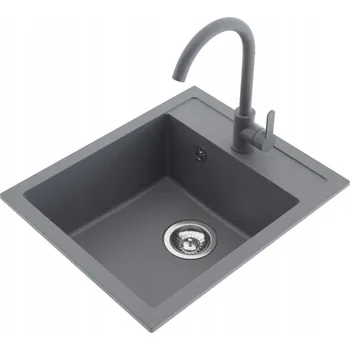 Granitový dřez Jednodřez Miló Emporio granitový šedý