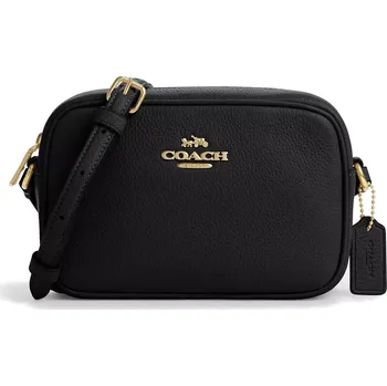 Kabelka COACH Kabelka Mini Jamie Camera Bag Pebbled Leather Gold Black