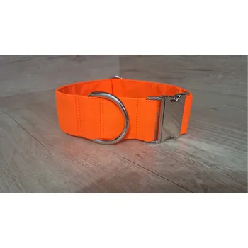 Obojek pro psa Softshellový obojek pro psa EXTRA ŠIROKÝ - NEON ORANŽOVÁ, L