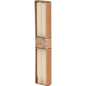 Svíčka Autronic Svíčka kónická - parafín, krémová, cena za krabičku (2 ks)