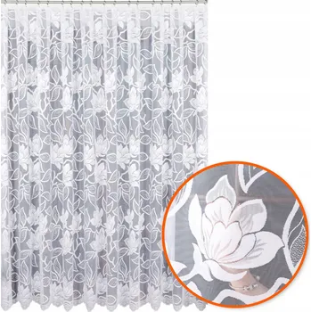 Záclona Hotová Záclona dlouhá, 250x250, žakárová Záclona s květinami do pokoje, 10355