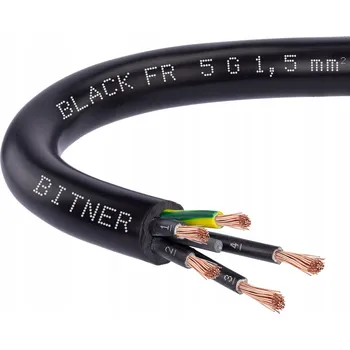 elektrický kabel Kabel Kulatý elektrický, instalační, zemní Bitner 5 x 1,5
