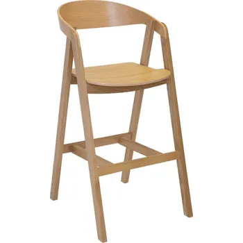 Nábytek Drewmax Hoker krzesło dębowe KT386 LITE, szerokosc: s53, wysokosc: w71-104, glebokosc: g63, sada 5 ks (Barva dřeva: Medová)